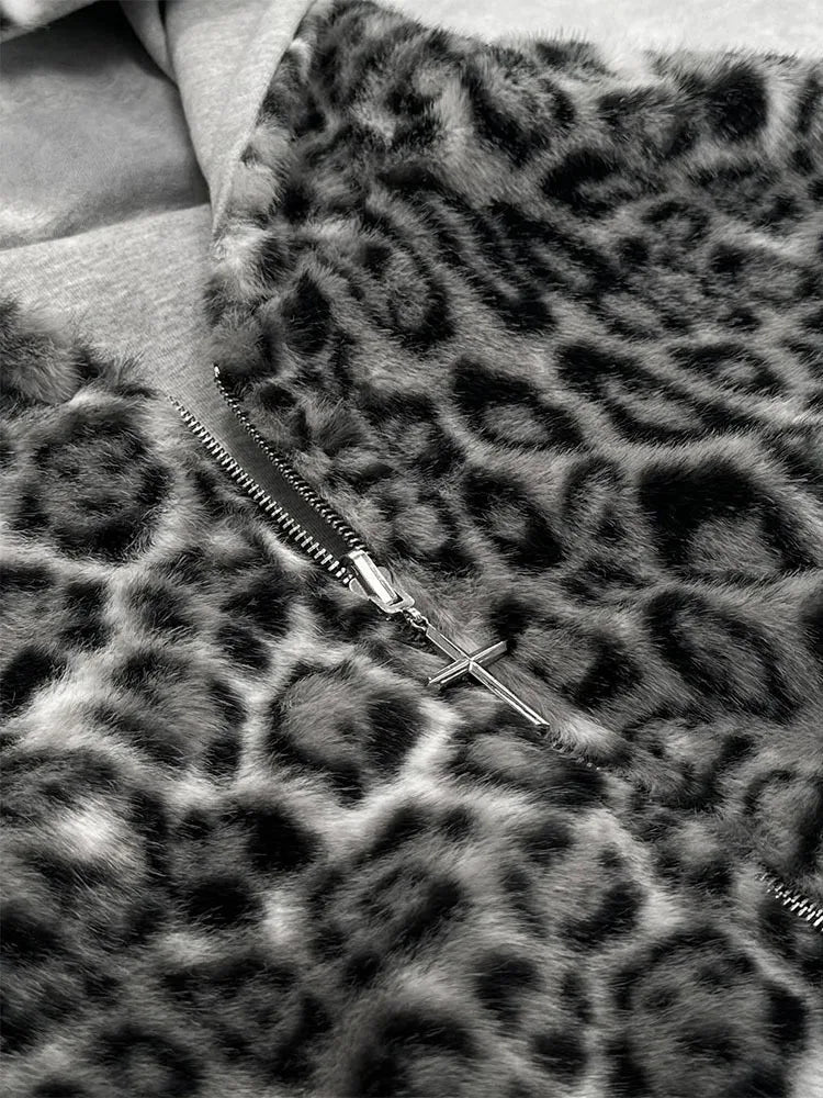 Mind of Life Leopard Reverse Hoodie